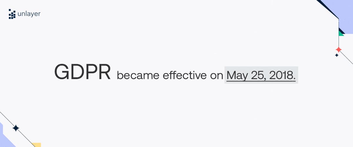 When did GDPR become effective?