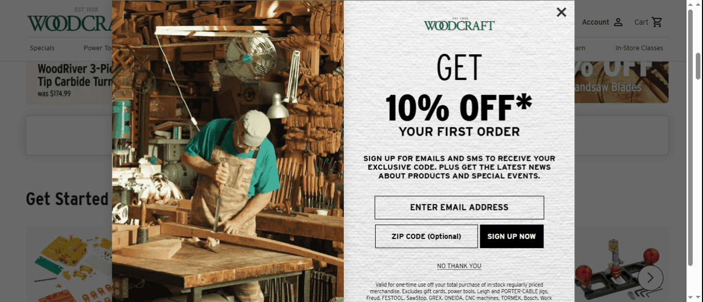 Woodcraft homepage Woodcraft homepage
